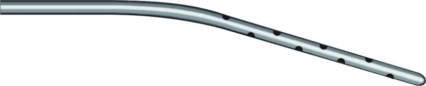 Tumescent Infiltrator Angled cannula with an angled tip and spiral micro-holes